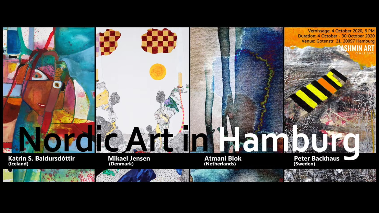 NORDIC ART IN HAMBURG | Pashmin Art Gallery Hamburg | Vernissage: 4 October 2020